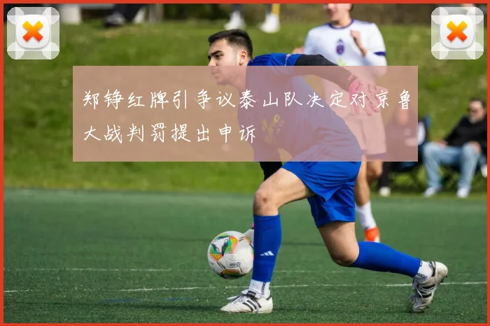 郑铮红牌引争议泰山队决定对京鲁大战判罚提出申诉